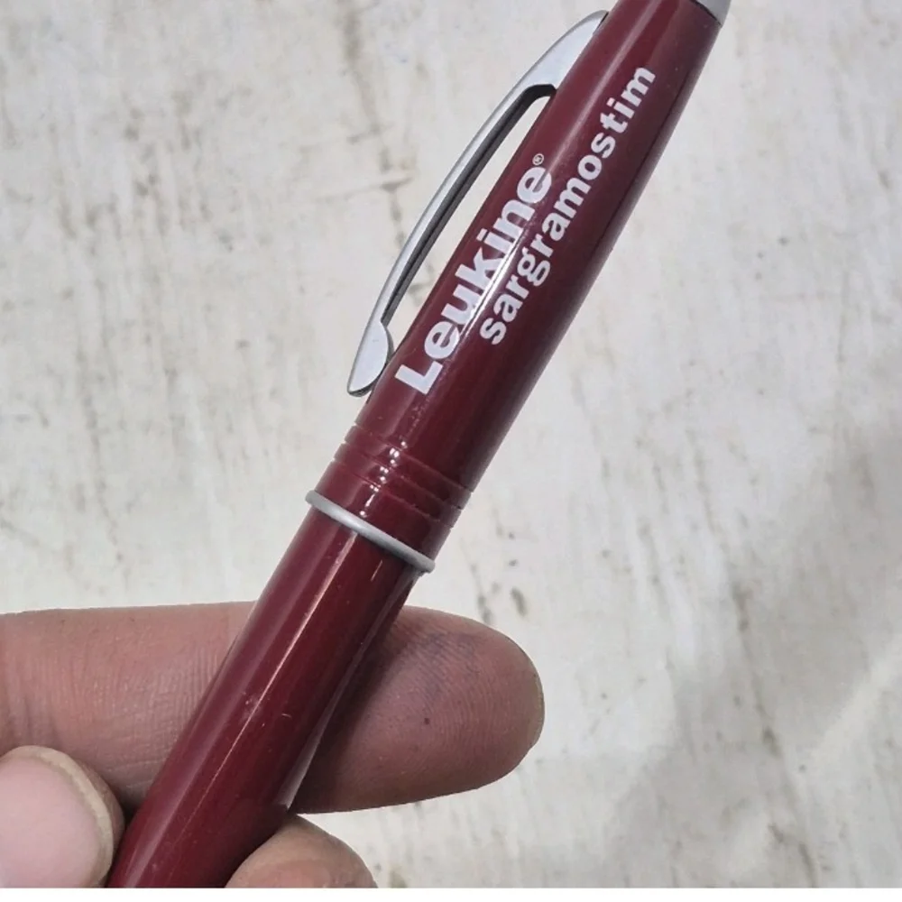 Burgundy Pen-Style Pencil Case - Branded Home Office Accessory
